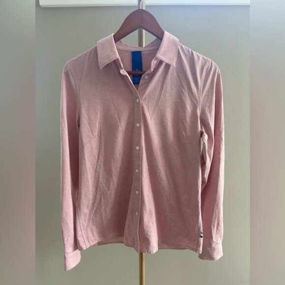 Kit and Ace City Tech Classic Button Down Shirt – Size Small (Pink) - Picture 1 of 12
